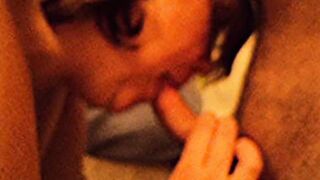 From the vault sexy leaking bj from a bbw