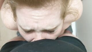 Dirty Red Oral Sex Pukes on Penis