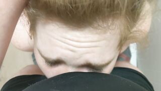 Dirty Red Oral Sex Pukes on Penis