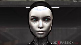 Incredible Sexy pounded system. Sex android plays with a Goddess bimbos