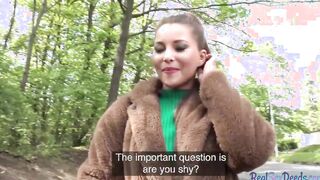 Pulled big titted goddess rides penis inside pov after giving outside