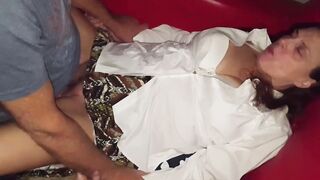 My worthless cuck jerks off watching another man boned me...