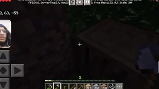Minecraft Gameplay #3 / getting more wood To start building // WITH FACECAM