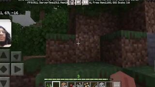 Minecraft Gameplay #3 / getting more wood To start building // WITH FACECAM