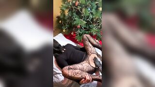 Squirting around the Christmas Tree