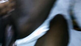 DON'T PULL OUT PUMP YOUR CUM INTO ME PHAT BOOTY BLACK SEXY GETS a NUTS DEEP PULSATING CUMSHOT