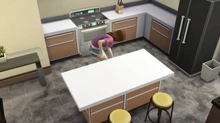 Sims four - Common days inside the sims | Thanking these handsome firefighters for saving me