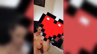 Creamy sex toy performance while at work 