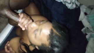 Ratchet Lil Hood Bitch Suck big black cock