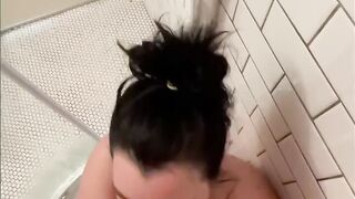Shower with my bf ends into hard, Bae sex