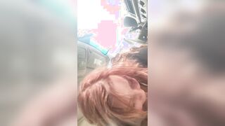 Stranger blows fat penis into parking lot after getting butt grabbed into Walmart