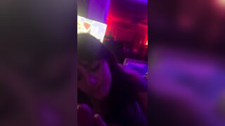 Milf smokes, blows and fucks under trippy lights (full clip On OF)