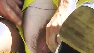 Mom booty wrecked inside outdoor