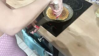 I'm making pancakes while my stepbrother fucks me. FeralBerryy