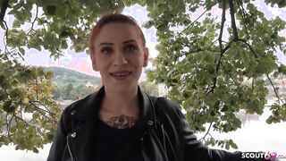 GERMAN SCOUT - EYE ROLLING ORGASM SEX FOR RED HEAD BITCH