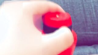 RedRidingHoodAndTheWolf - slutty bbw hotwife masturbate with huge vibrator and groaning - vagina gets screwed