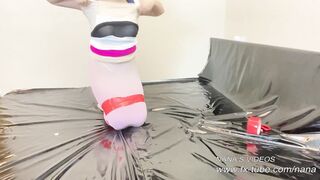 five layers pantyhose mummification fem dom