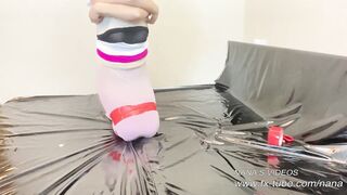 five layers pantyhose mummification fem dom