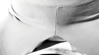 Kinktober day 23 - HUMPING KINK: Bound up Humping my thigh and my dick DESPERATE for a Cummed