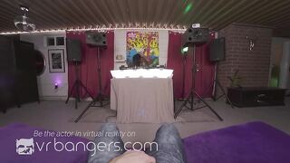 VRBangers babe eastern DJ Rocks Your Hard Cock Inside Her Mouth
