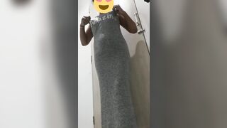 Indian Fiance Masturbate into Changing Room