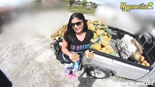 CarneDelMercado - Vick Valencia Amazing Hot Colombian 19 Yo Hardcore Snatch Fucked! With