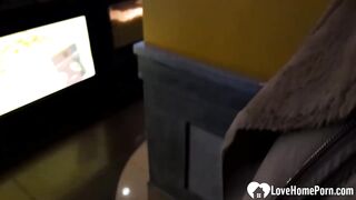 goddess at the club boned into the WC