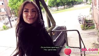 POV PICKUPS ► German Dark Haired Pounded In Car (PUBLIC) ◄