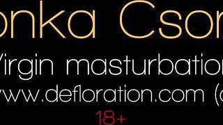 Tight pussy thin virgin barely legal Ilonka Csont masturbating