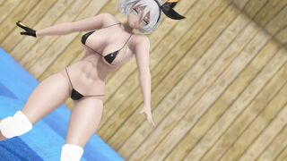 【MMD R-19 year old SEX DANCE】Naughty chocolate buttocks goddess booty 甘いお尻 [MMD]