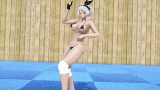 【MMD R-19 year old SEX DANCE】Naughty chocolate buttocks goddess booty 甘いお尻 [MMD]