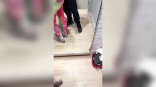 Layla titty boned me into the dressing room