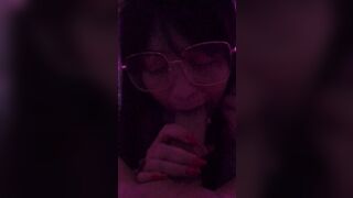 SPAMQUEEN AS KITTYGIRL DEEPTHROATS AND LICKS HUGE DICK