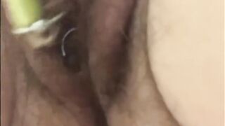 Older mom BBW Banana Screwed rub masturbation food