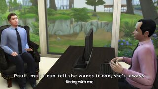 Sims four: Huge Tit Red Haired Milf Cuckolds Her Hubby