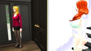 Sims four: Huge Tit Red Haired Milf Cuckolds Her Hubby