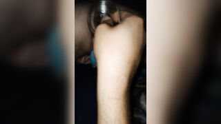 daddy helps MILF cum with sex toy an Vibrater