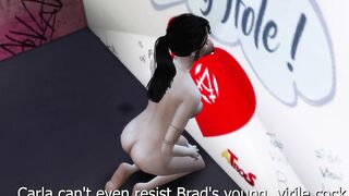 Turned On's Carla, cheating her hubby - Sims four