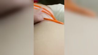 Dyke mouth banged deep with strap on