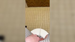 Peeing on the floor of my dorm WC