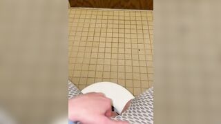 Peeing on the floor of my dorm WC
