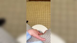 Peeing on the floor of my dorm WC