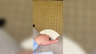 Peeing on the floor of my dorm WC