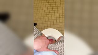 Peeing on the floor of my dorm WC