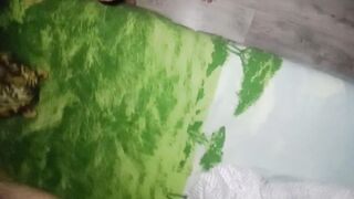 I arranged a jizzed for my ex-wife on her amazing titted into new lingerie, a lot of cum on her