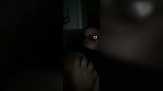 Dyke Nipple play tease while watching TV