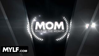 Mylf Of The Month - Long Breasts Mom Gets Stuffed By Her Hubby And Stepson For Thanksgiving Day