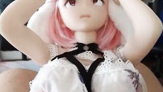 Cartoon Sex doll pink twat