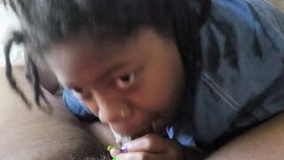 Cum into my mouth before they wake up