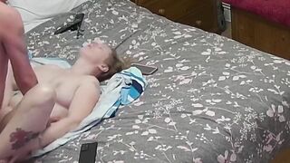 Cheating step MILF getting fuck by younger dude